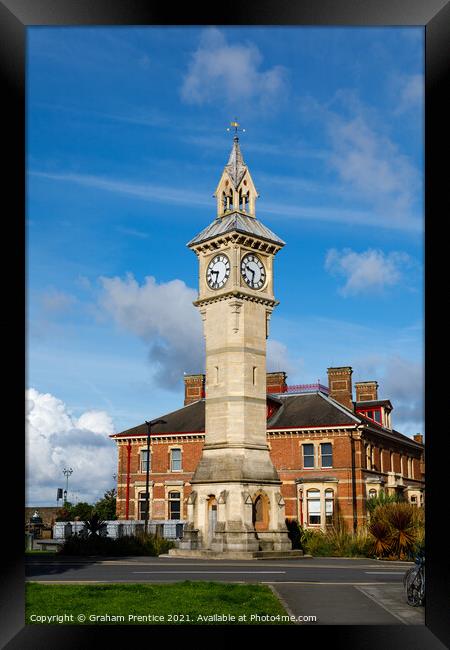 Albert Clock, Barnstaple Framed Print by Graham Prentice