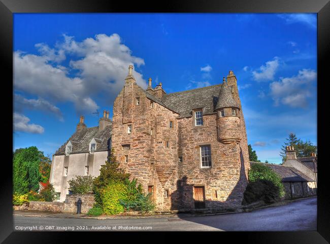 1592 Fordyce Village Castle Aberdeenshire Near Portsoy  Framed Print by OBT imaging