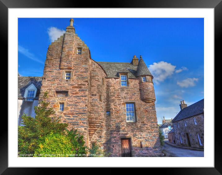 1592 Fordyce Village Castle Near Portsoy Scotland  Framed Mounted Print by OBT imaging
