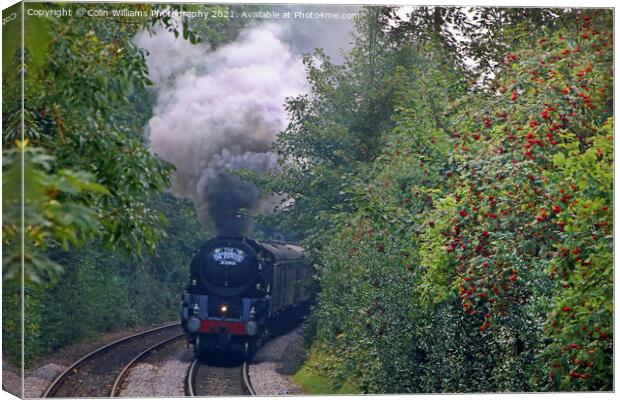 The Scarborough Spa Express Leaving York 1 Canvas Print by Colin Williams Photography