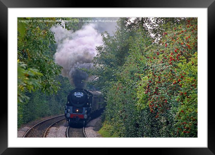 The Scarborough Spa Express Leaving York 1 Framed Mounted Print by Colin Williams Photography