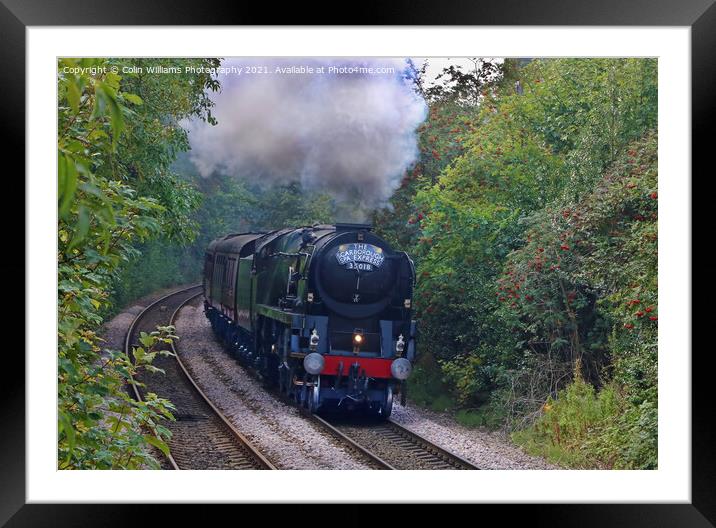 The Scarborough Spa Express Leaving York 2 Framed Mounted Print by Colin Williams Photography