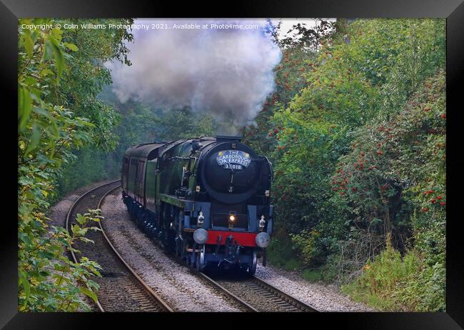 The Scarborough Spa Express Leaving York 2 Framed Print by Colin Williams Photography