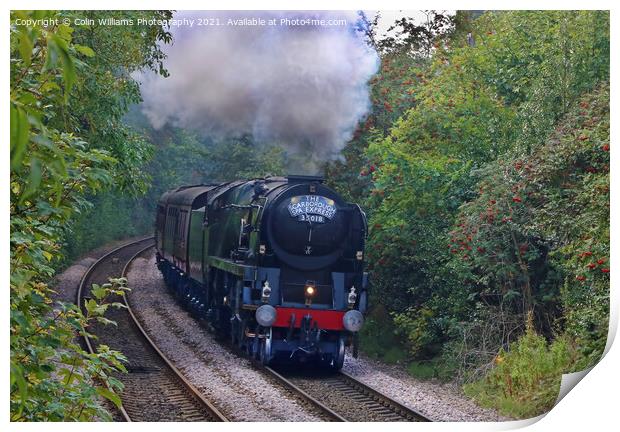 The Scarborough Spa Express Leaving York 2 Print by Colin Williams Photography