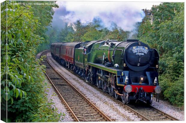The Scarborough Spa Express Leaving York 3 Canvas Print by Colin Williams Photography