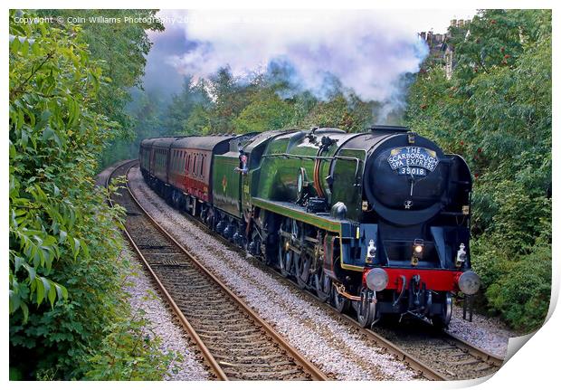 The Scarborough Spa Express Leaving York 3 Print by Colin Williams Photography