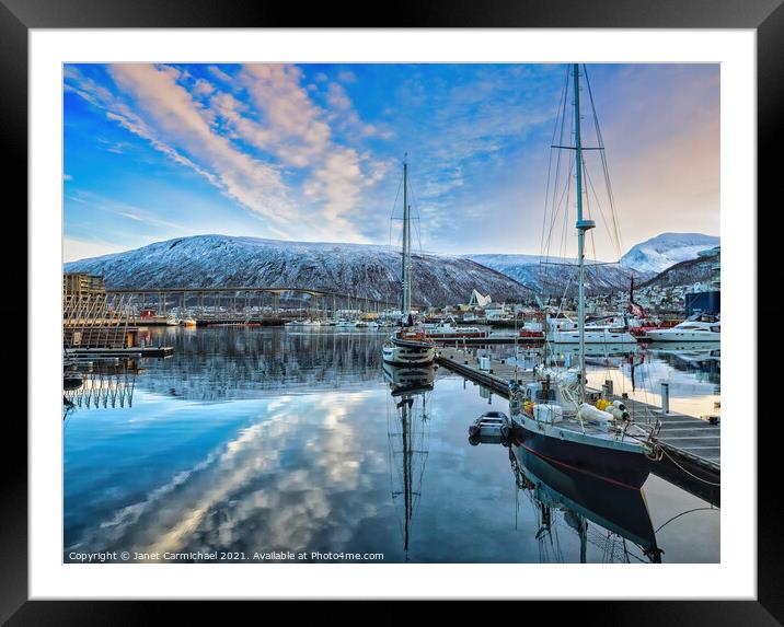 Tromso Framed Mounted Print by Janet Carmichael