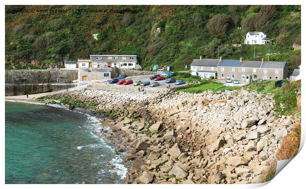 lamorna cove cornwall Print by Kevin Britland