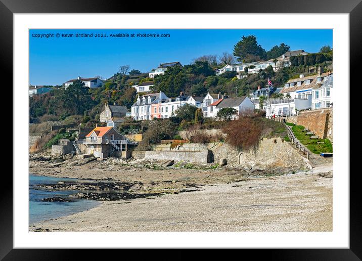 st  mawes cornwall Framed Mounted Print by Kevin Britland