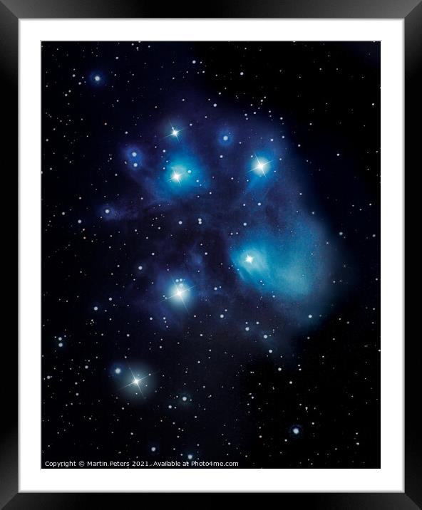 Cosmic Ballet of Seven Sisters Framed Mounted Print by Martin Yiannoullou