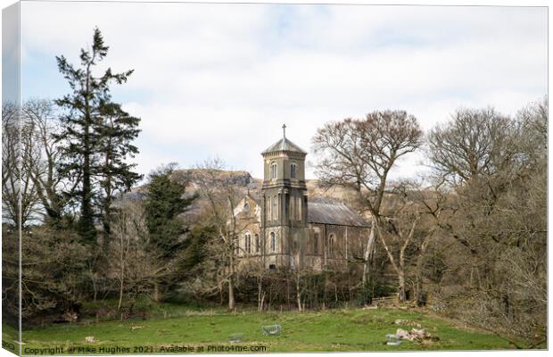 Brathay church in the Trees Canvas Print by Mike Hughes