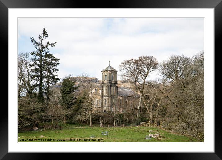 Brathay church in the Trees Framed Mounted Print by Mike Hughes