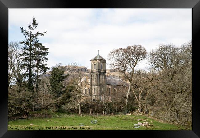 Brathay church in the Trees Framed Print by Mike Hughes