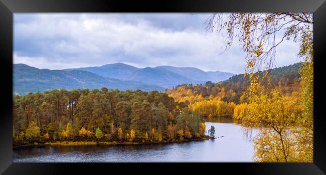 Loch Beannacharain in Autumn Colours Framed Print by John Frid