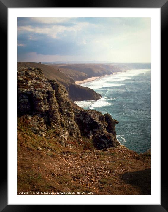 St Agnes Head view Framed Mounted Print by Chris Rose