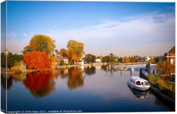 Marlow, River Thames Canvas Print by Chris Rose