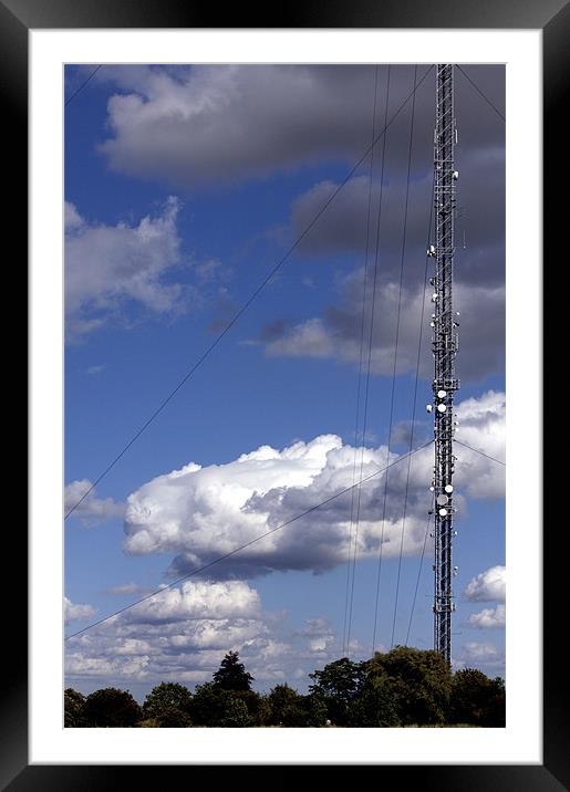Trees Cloud Sky Mast Framed Mounted Print by Darren Burroughs