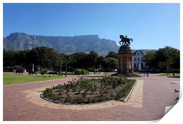 Park in Cape Town Print by Theo Spanellis