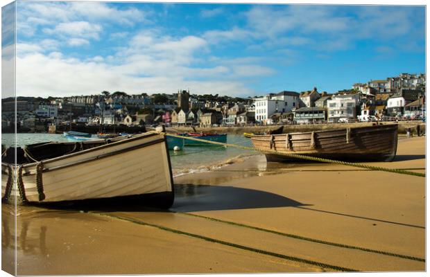 Water out....St.Ives Canvas Print by Elzbieta Sosnowski