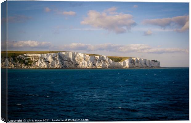 White cliffs of Dover Canvas Print by Chris Rose
