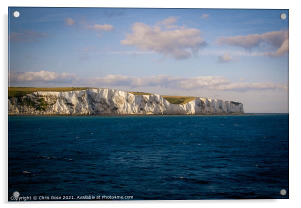 White cliffs of Dover Acrylic by Chris Rose