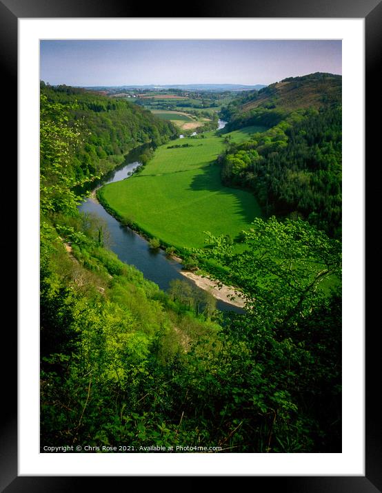 Symonds Yat viewpoint Framed Mounted Print by Chris Rose