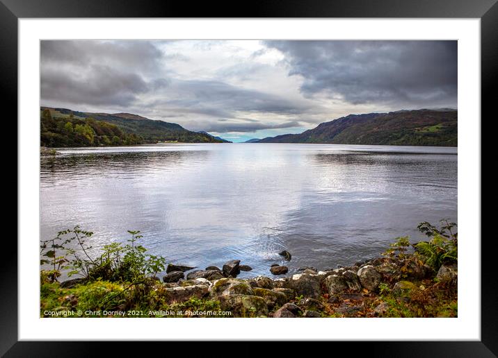 Loch Ness in Scotland, UK Framed Mounted Print by Chris Dorney