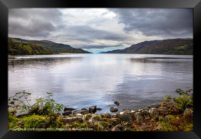 Loch Ness in Scotland, UK Framed Print by Chris Dorney