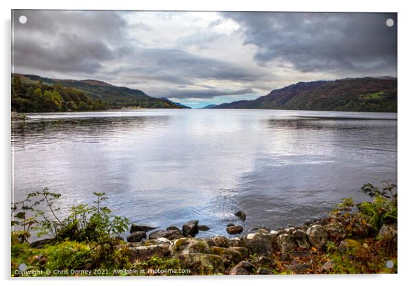 Loch Ness in Scotland, UK Acrylic by Chris Dorney