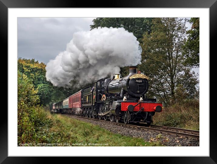 7820 Dinmore Manor Framed Mounted Print by GEOFF GRIFFITHS