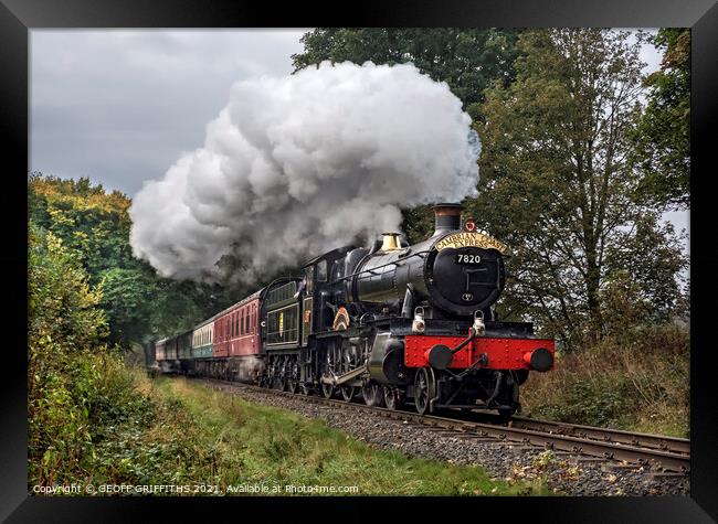7820 Dinmore Manor Framed Print by GEOFF GRIFFITHS