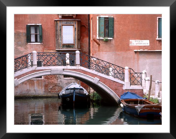 Ponte del Formager, Venice Framed Mounted Print by Phil Robinson
