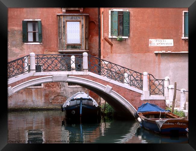 Ponte del Formager, Venice Framed Print by Phil Robinson
