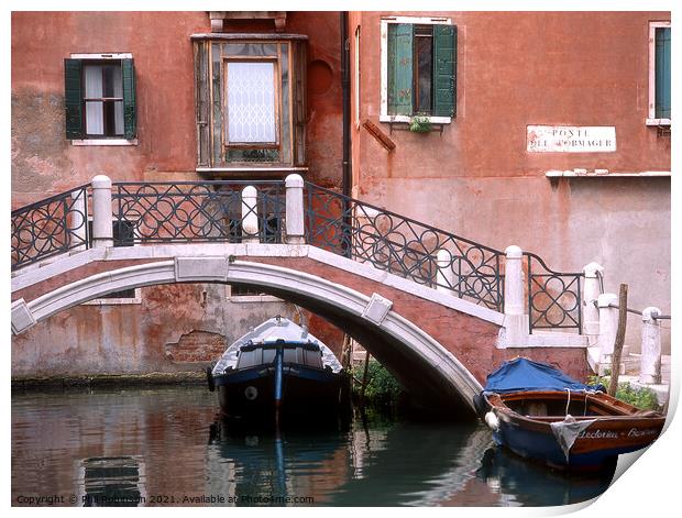 Ponte del Formager, Venice Print by Phil Robinson
