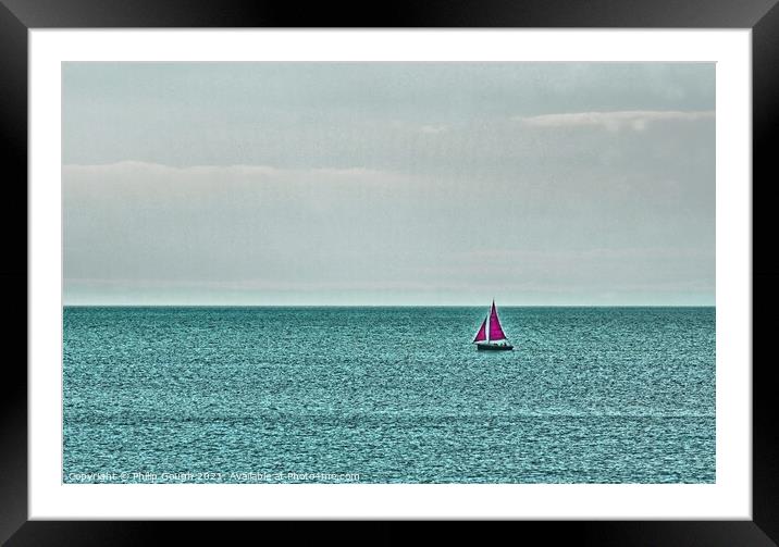 Sailing on the Coast Framed Mounted Print by Philip Gough