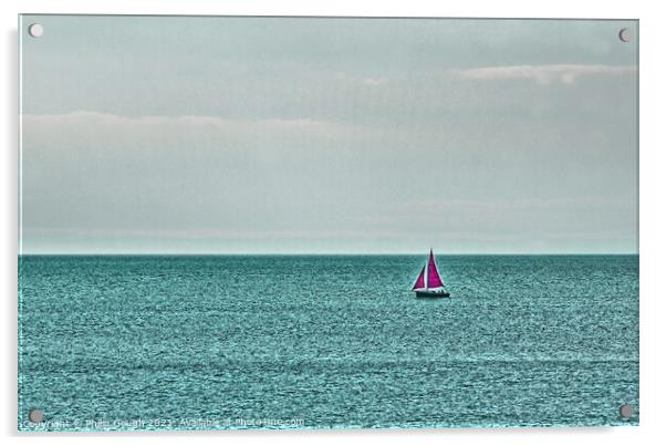 Sailing on the Coast Acrylic by Philip Gough