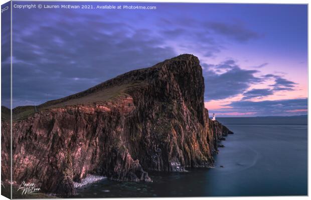 Neist Point Canvas Print by Lauren McEwan