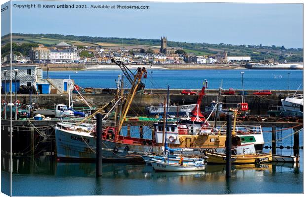 newlyn harbour cornwall Canvas Print by Kevin Britland
