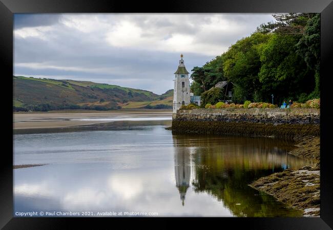 The Afon Dwyryd at Portmeirion North Wales.  Framed Print by Paul Chambers