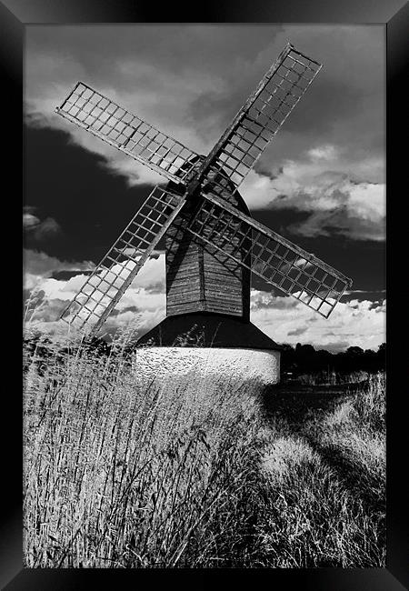 Pitstone Post Mill Framed Print by Richard Thomas