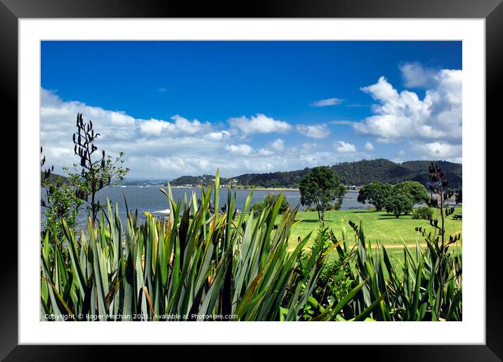 Tranquil Bay of Islands Framed Mounted Print by Roger Mechan
