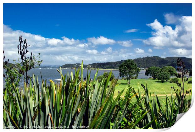 Tranquil Bay of Islands Print by Roger Mechan