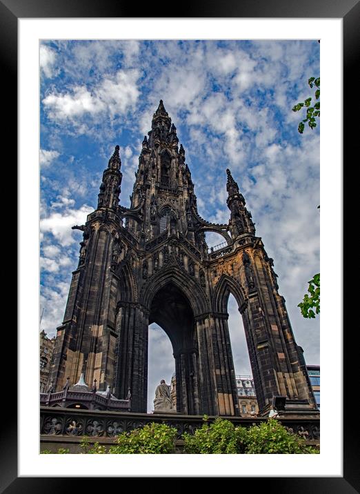 Scott Monument Framed Mounted Print by Geoff Storey