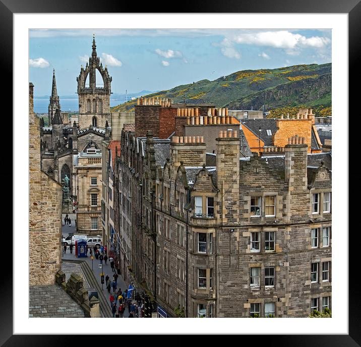 View from Camera Obscura, Edinburgh Framed Mounted Print by Geoff Storey