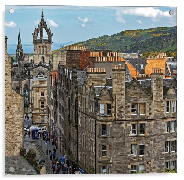 View from Camera Obscura, Edinburgh Acrylic by Geoff Storey