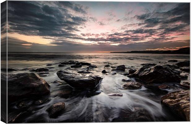 Pink Sky Canvas Print by Steve Lambert