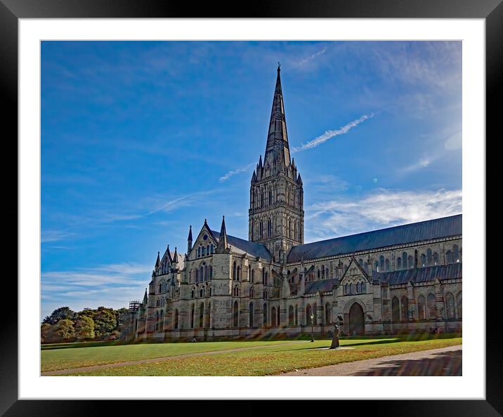 Salisbury Cathedral Framed Mounted Print by Geoff Storey