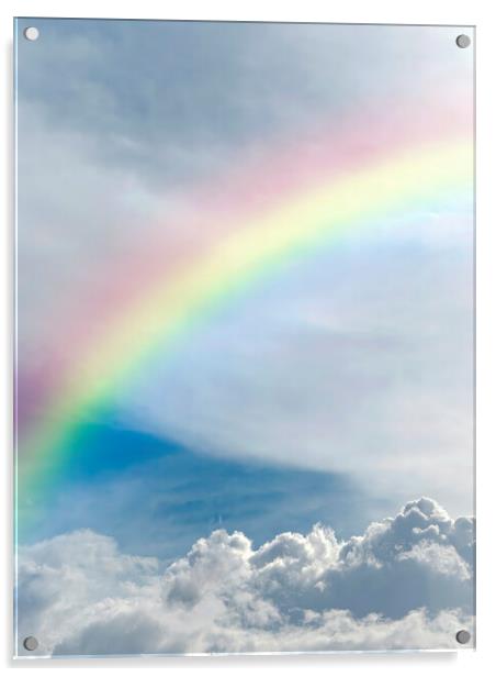 Heavenly rainbow in the Sky Acrylic by Antony McAulay