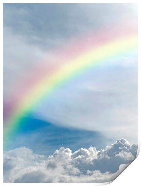 Heavenly rainbow in the Sky Print by Antony McAulay