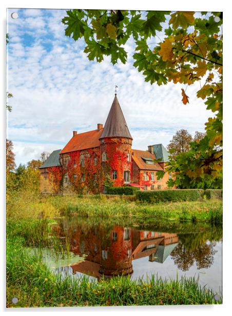 Ortofta Castle with Autumn Colours Acrylic by Antony McAulay